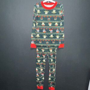 Hanna Andersson x Star Wars Long John Pajamas Set 130cm US 8 Yoda